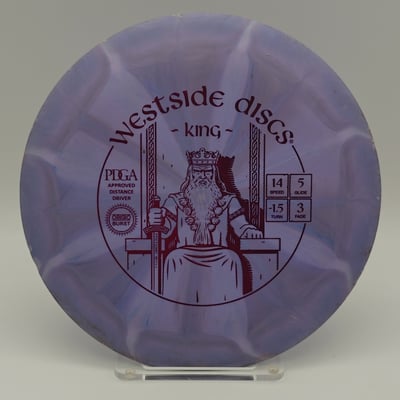 Heavily Used Westside Discs Origio Burst King Purple Gray Burst - 174g