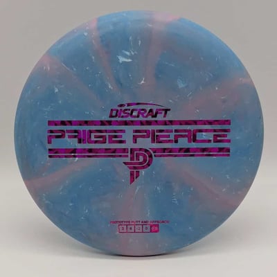 NEW Discraft Paige Pierce Prototype Fierce Jawbreaker Rubber Blend Blue/Pink Swirl - 173g