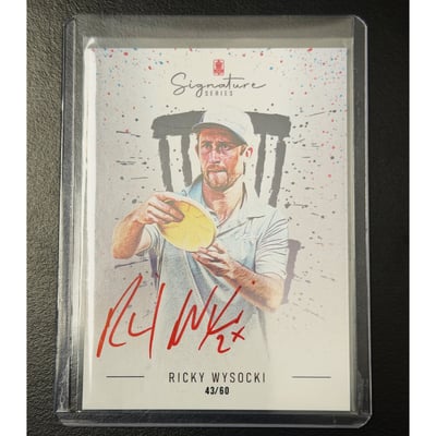 Ricky Wysocki 2025 Brixton signature series red ink auto 43/50