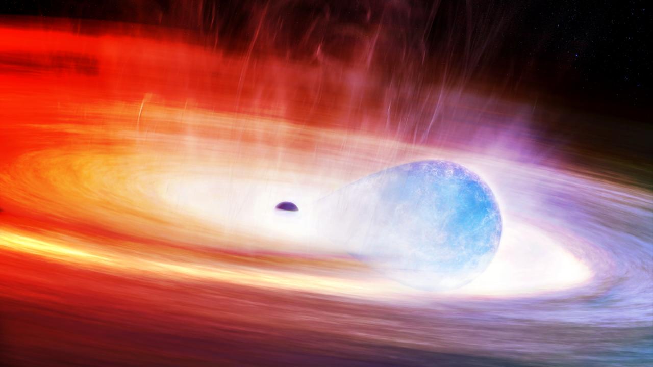 Majdnem elnyelt egy fekete lyukat egy éhes csillag, az MI felfedezte