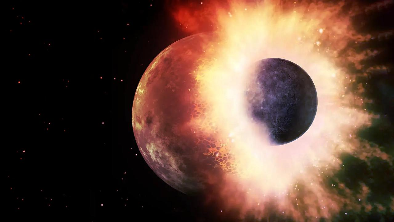 A Földből egy ütközés után lett kék bolygó, az élet is ennek köszönhető