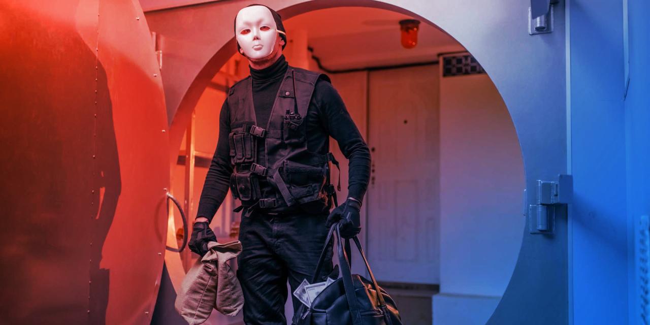 A szétszórt pók: a visszavonulás helyett bankot tört fel