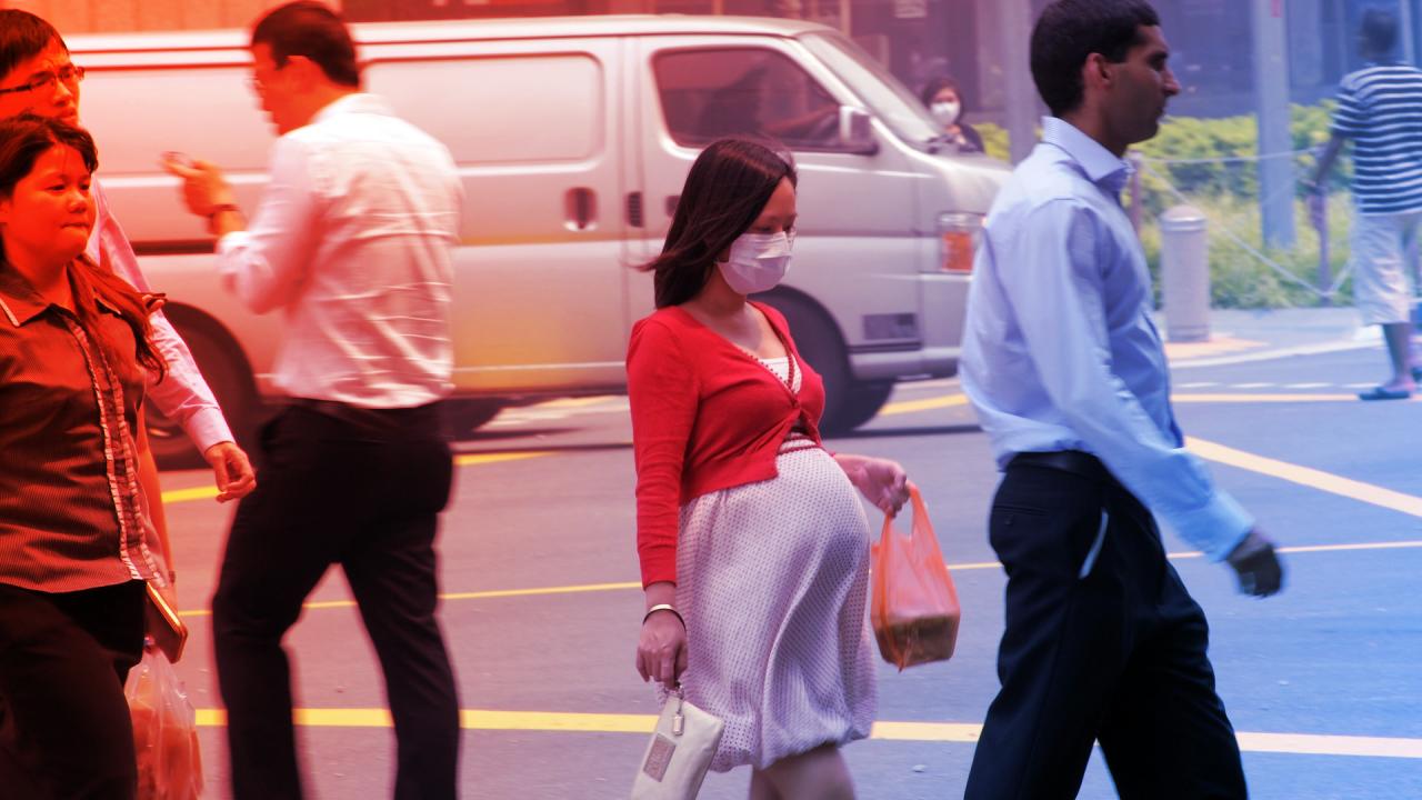 A városi levegő káros hatásai ellen nem védi meg az anyai méhlepény a babát