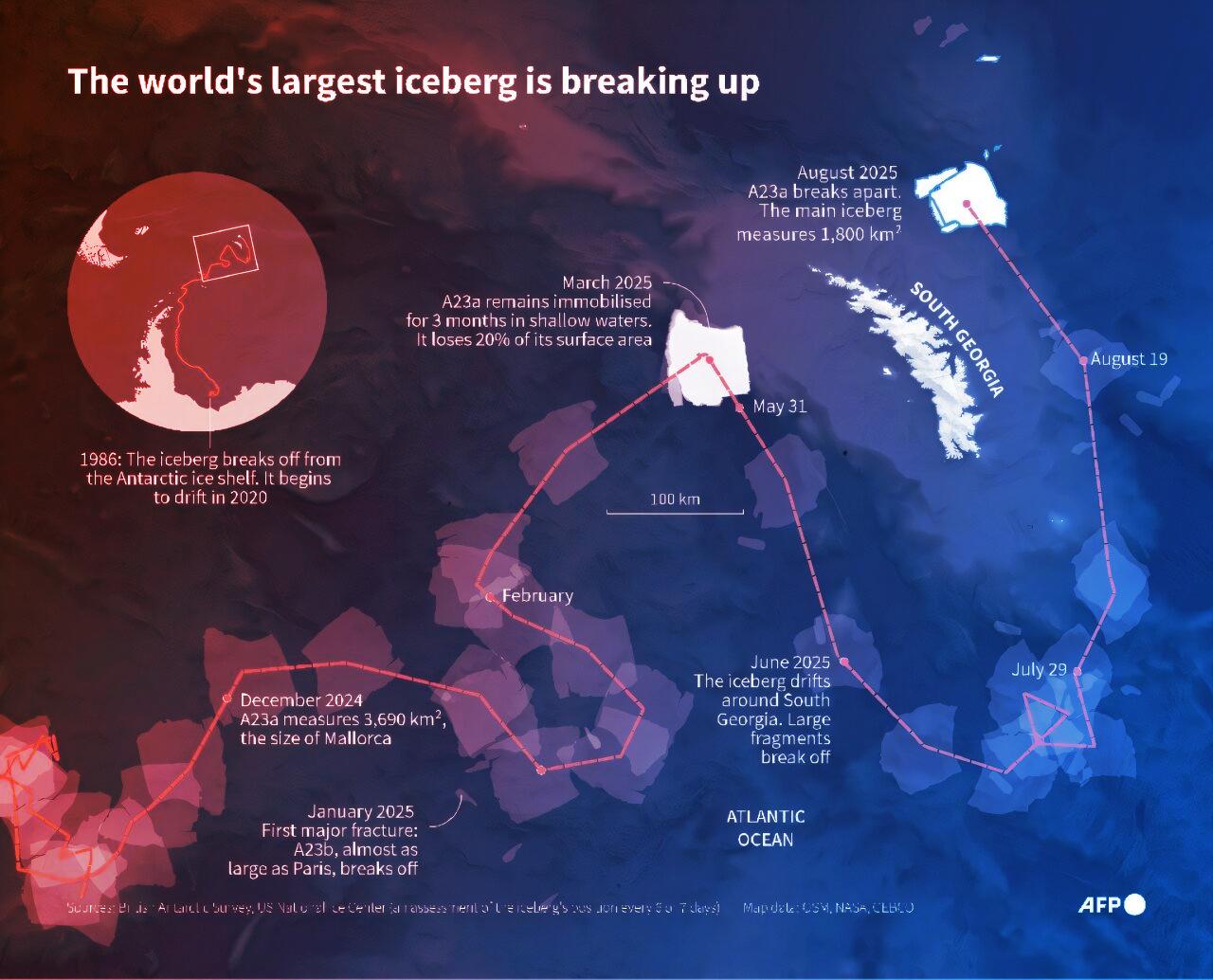 Az óriás jéghegy utolsó napjai: így tűnik el egy sarki legenda