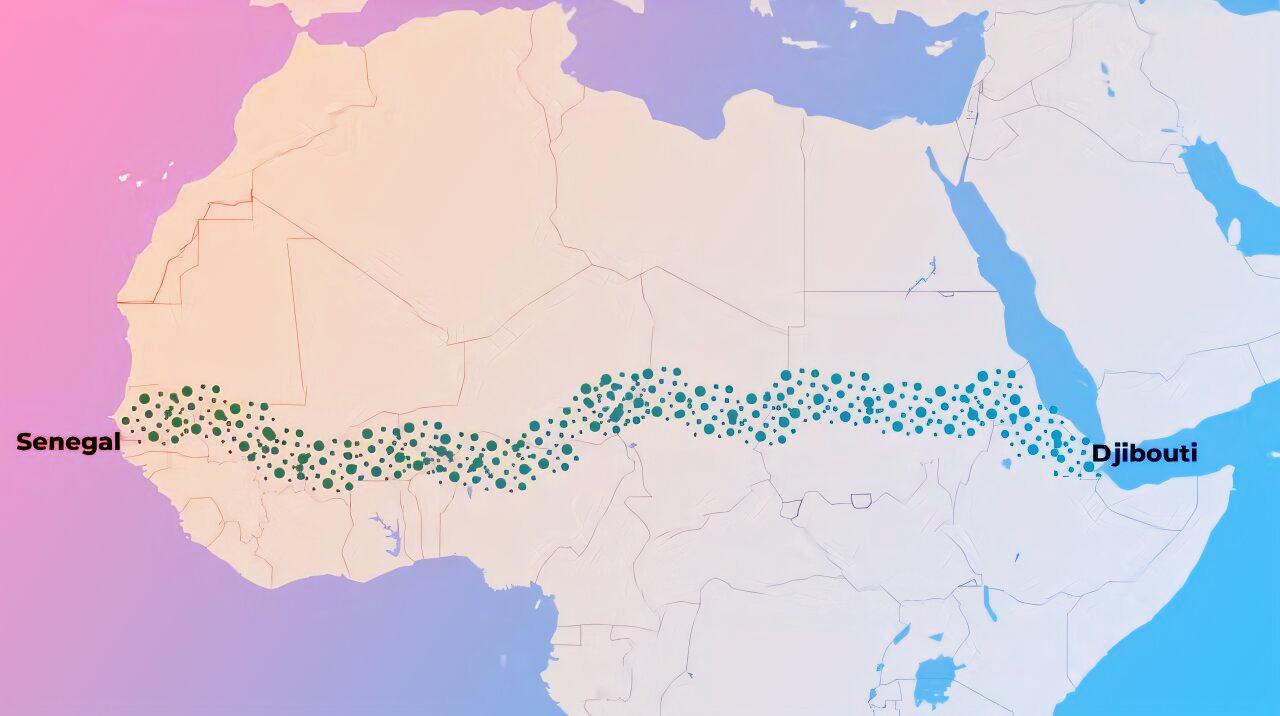 Afrikai zöld fal, sok pénz ment rá, mégis alig van fa
