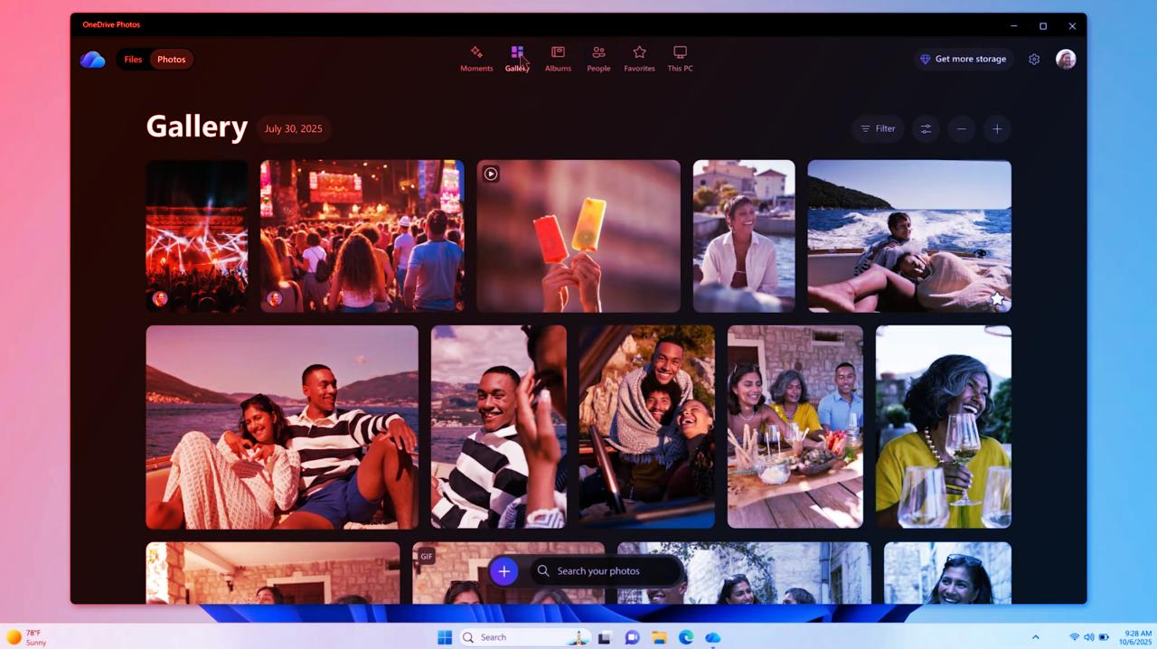 Az új OneDrive app: MI, fotós ügynök és frissített galéria