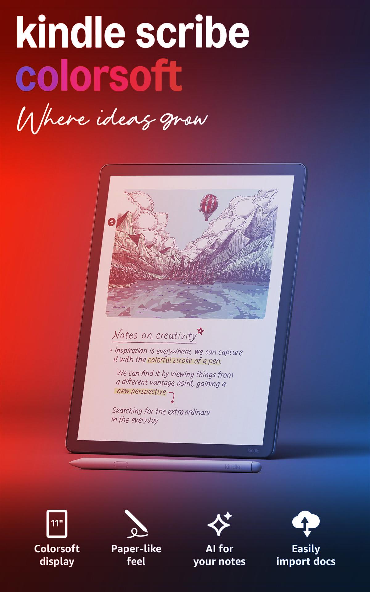 Kindle Scribe Colorsoft: Papír-élmény színesben