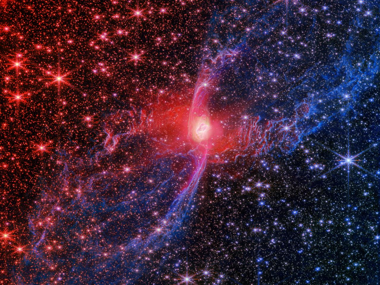 A James Webb új képe felfedi a vörös űrpók titkait