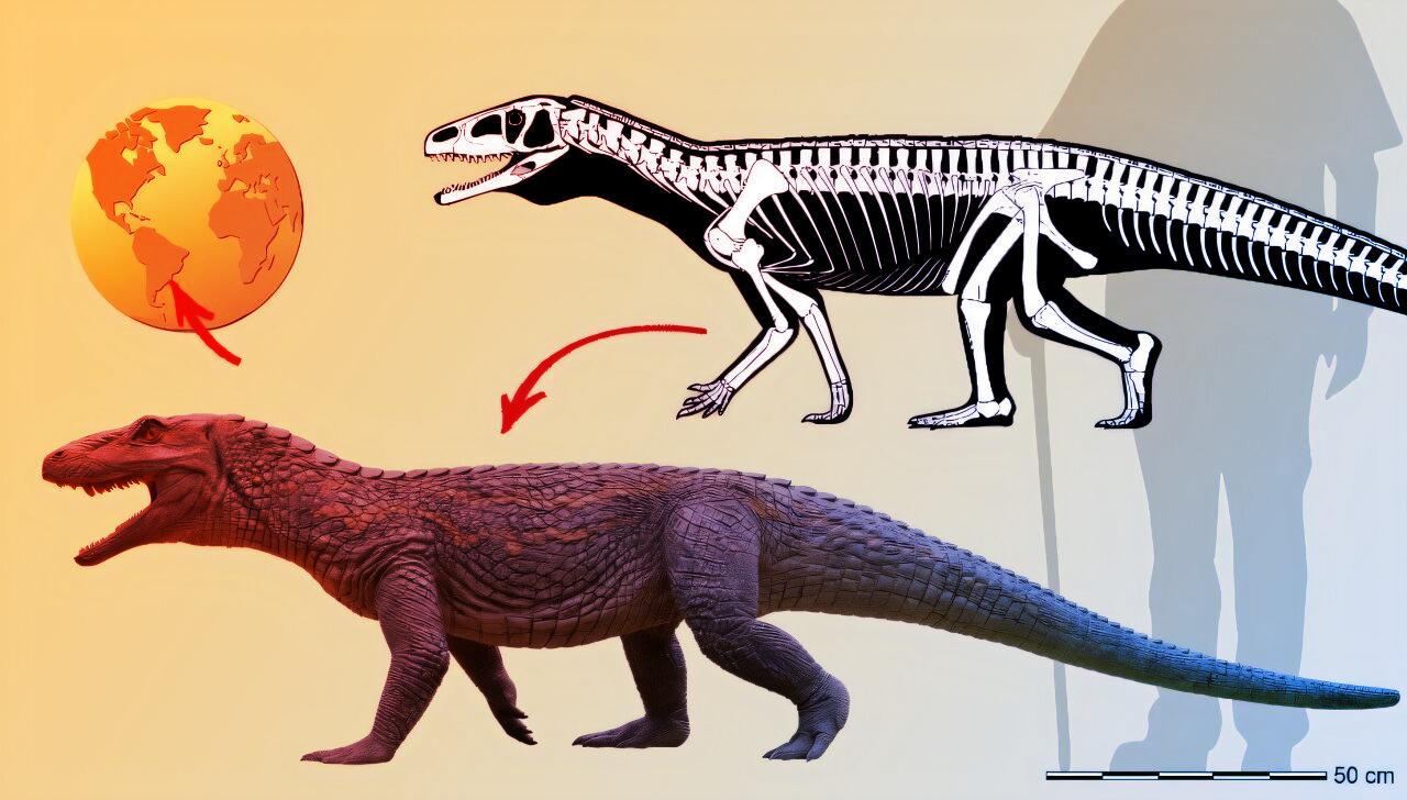 Az ősi harcos krokodil: dinoszauruszok előtt, dinoszauruszként vadászott