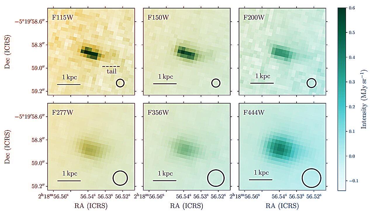 Az univerzum fiatal lázadója: forró gázkitörések egy távoli galaxisban