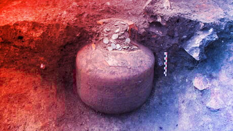 A 40 ezer római érme rejtekhelye végre napvilágra került