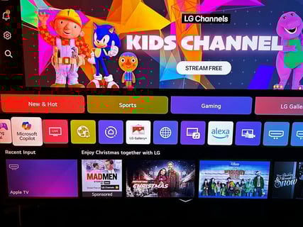 Az LG titokban Copilotot telepített a tévékre