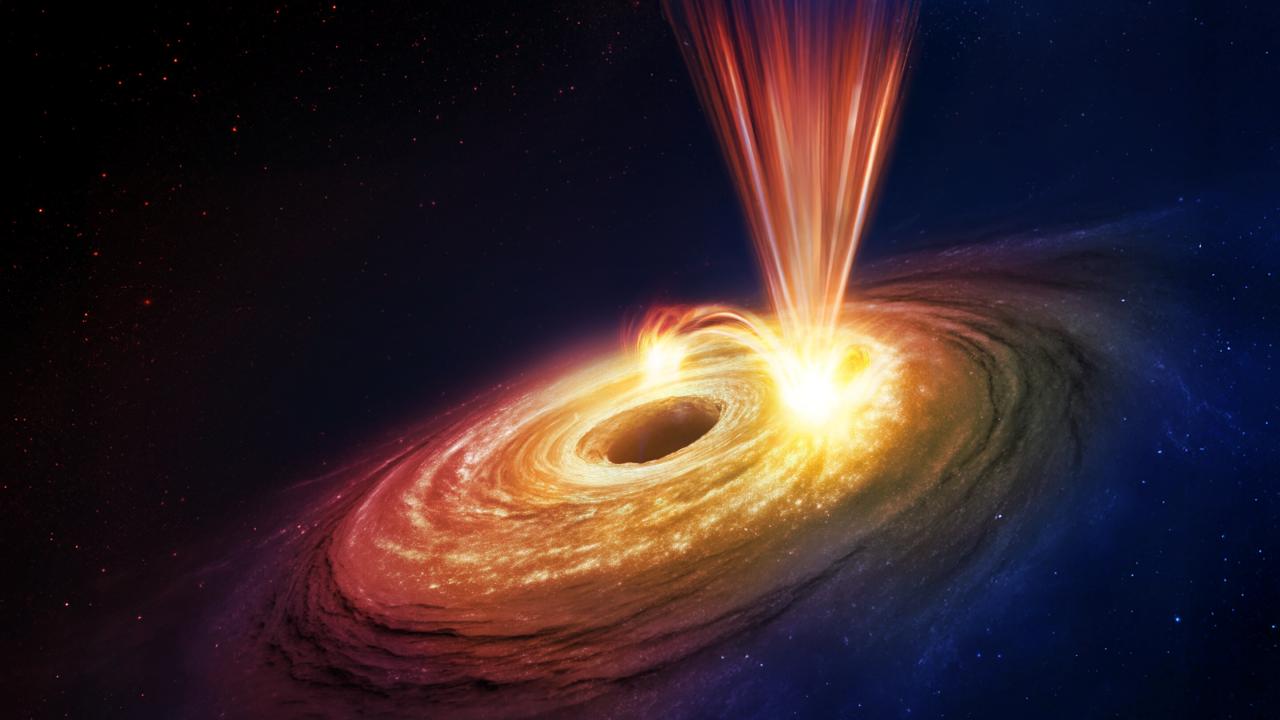 Az ultrafényes fekete lyuk orkánt szabadít el a galaxisban