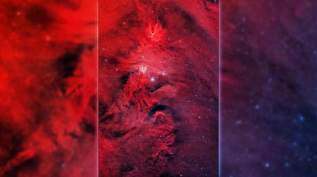 Az űrben tündököl az óriási Karácsonyfa-halmaz