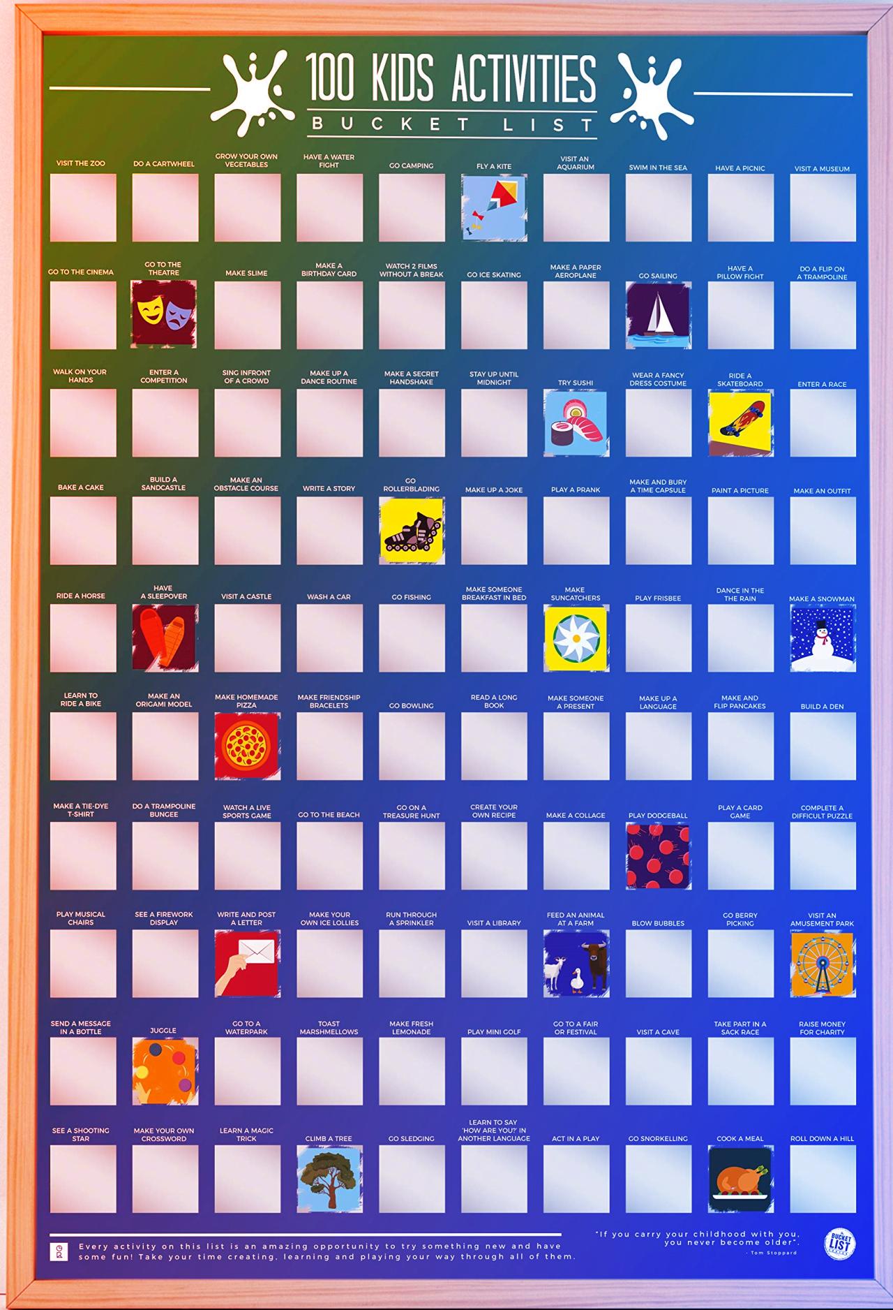 100 elképesztő gyerekprogram egy poszteren