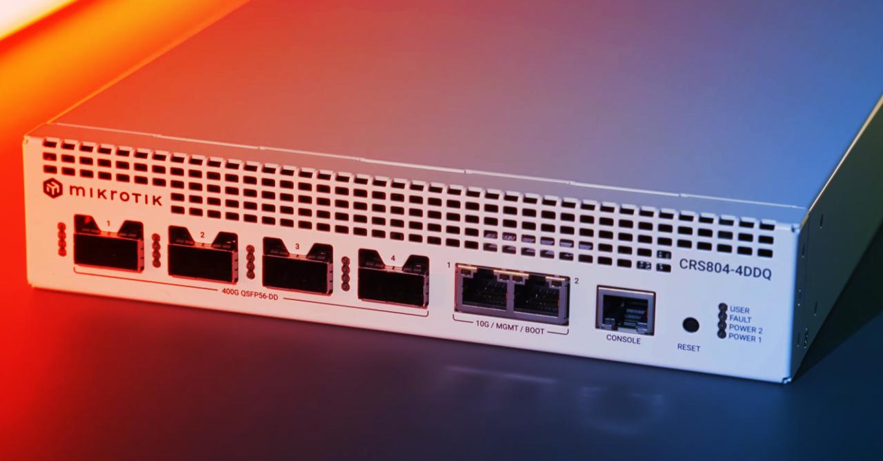 A filléres 400 GbE-s switch tarol a profiknál