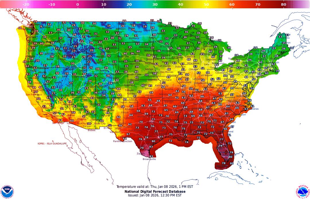 A január Amerikában nyár lett: sorra dőlnek a rekordok