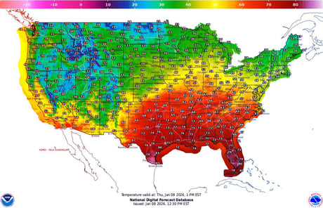 A január Amerikában nyár lett: sorra dőlnek a rekordok
