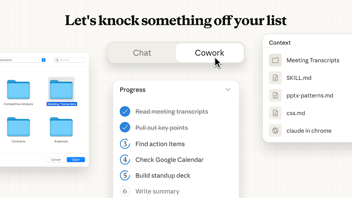 A MI titkára: a Claude Cowork minden ajtón kopogtat