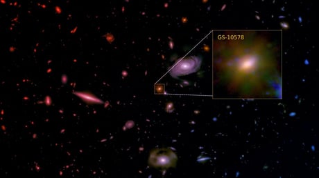 Az éhező galaxis, amit saját fekete lyuka falt fel