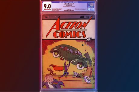 Az ellopott Superman-képregény rekordsummáért kelt el