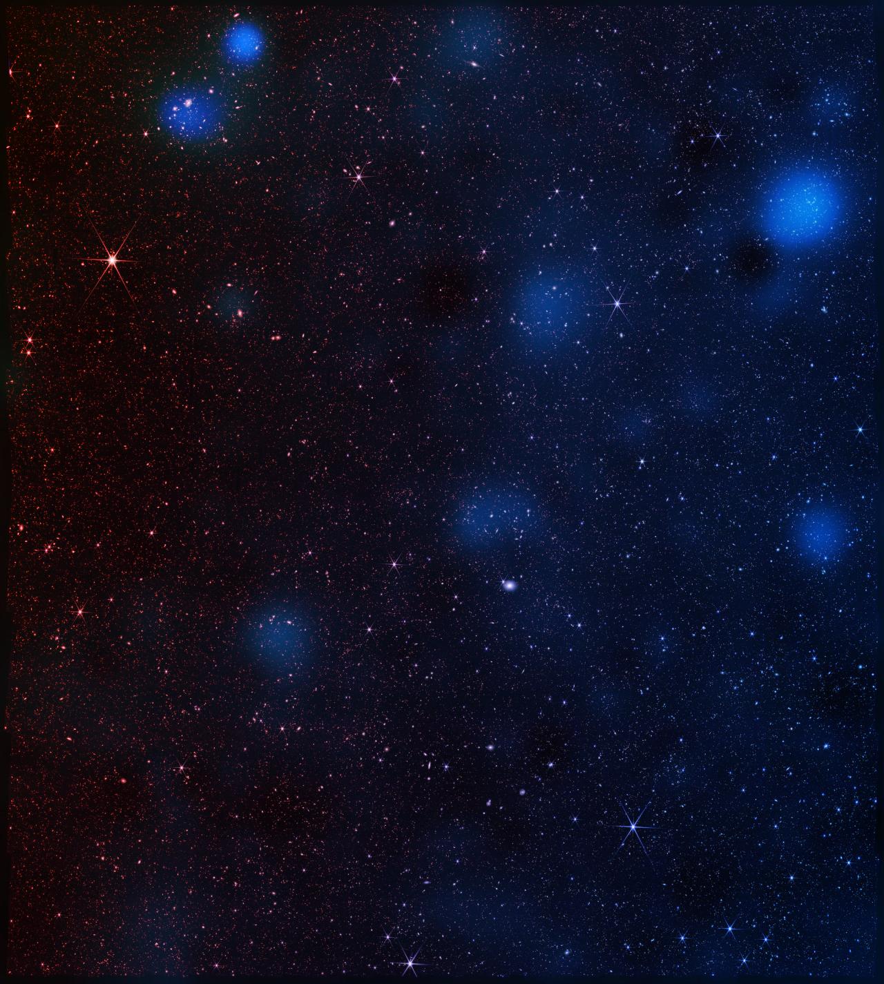 Az univerzum láthatatlan ragasztója: megérkezett a legrészletesebb sötétanyag-térkép