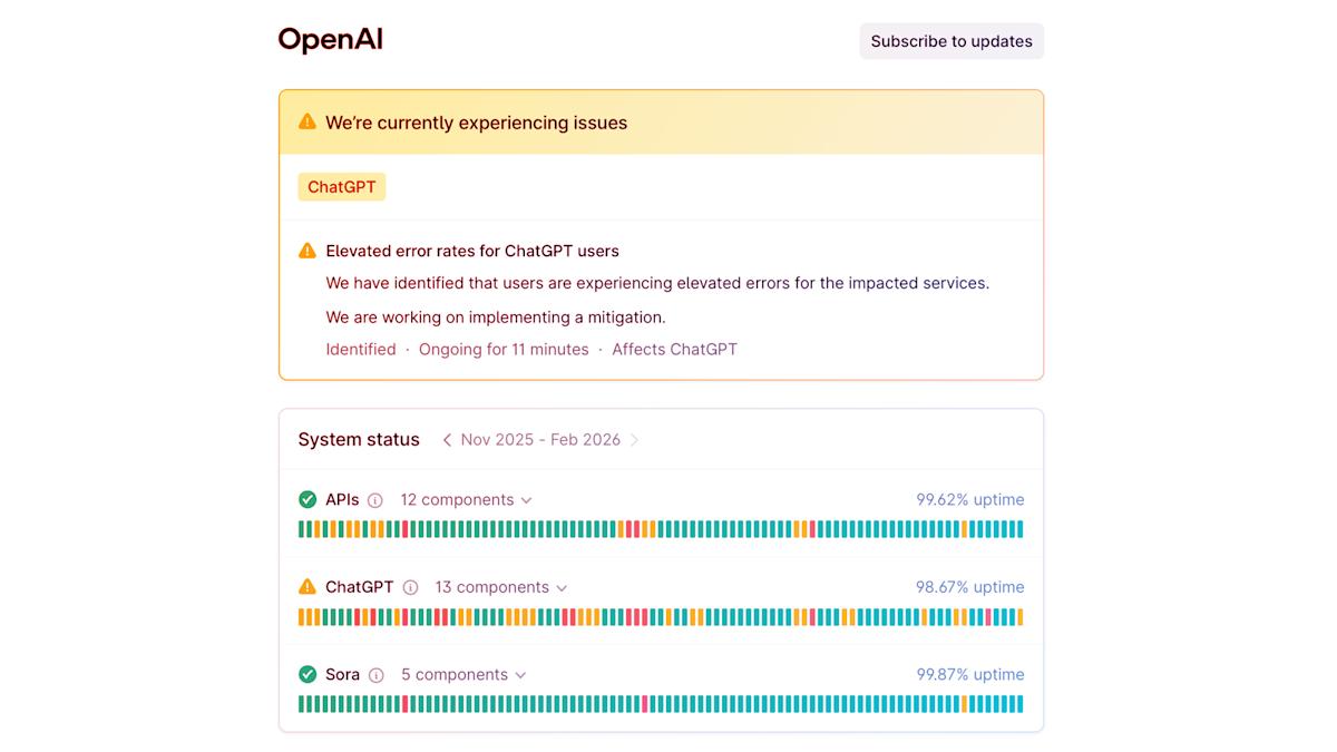 A ChatGPT visszatért: túl van a délutáni leálláson