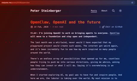 Az OpenClaw megalkotója az OpenAI-hoz csatlakozik – forrong az MI-világ