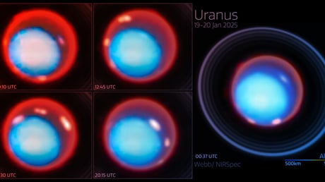 Az Uránusz egén féktelen fényviharok tombolnak