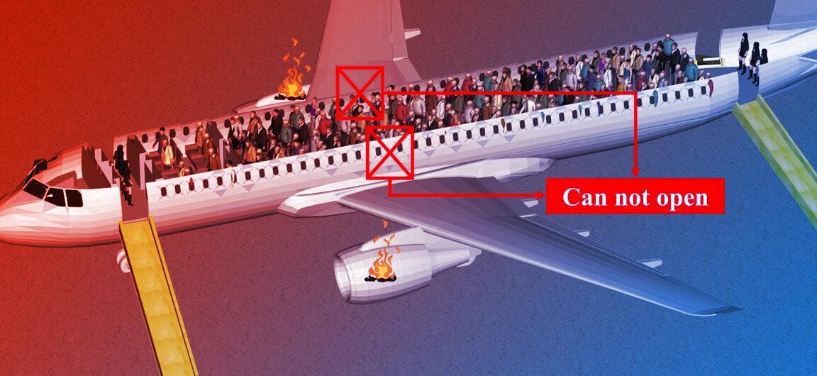 A nagy kérdés: kiüríthető-e az utastér 90 másodperc alatt?