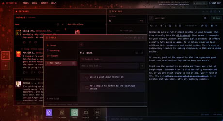 Az Aether OS: Mátrix-élmény a böngésződben, de nem veszélytelen