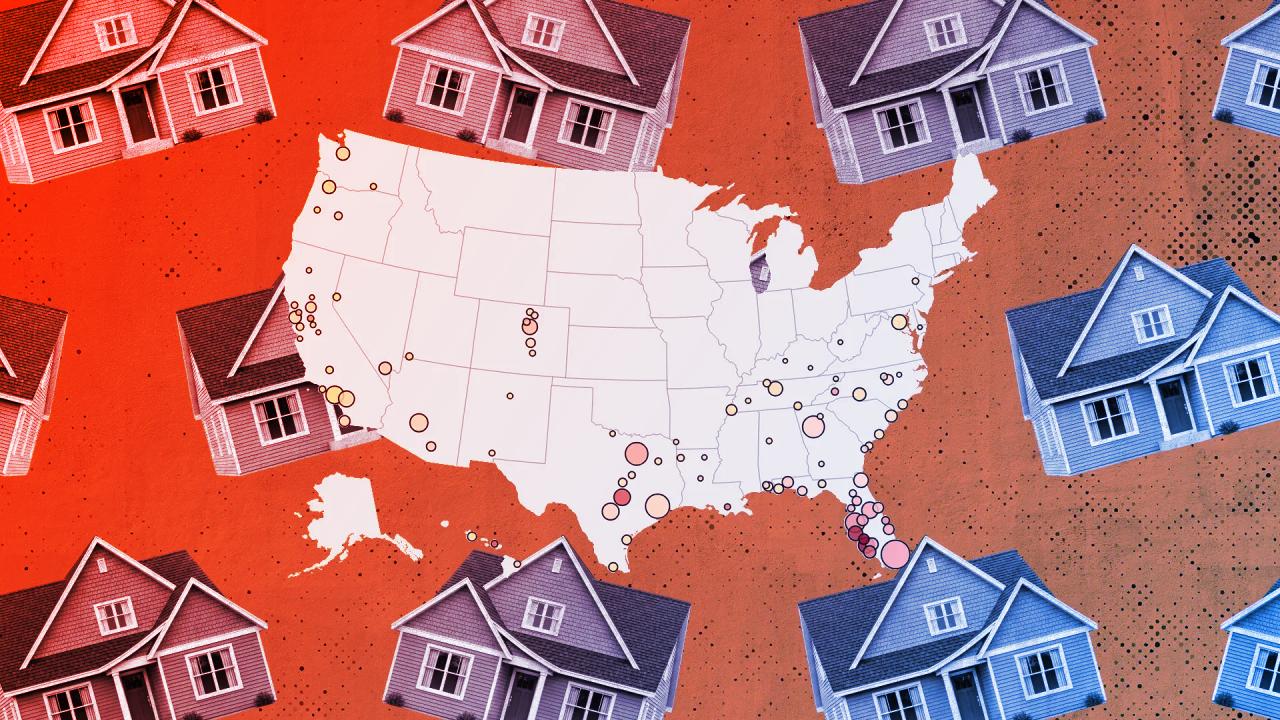 Az amerikai ingatlanpiac egyharmada lejtőn: esnek az árak