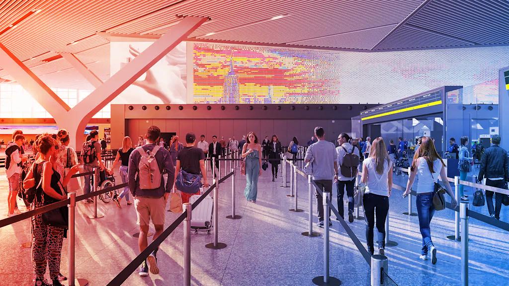 Az amerikai reptéri káosz csúcsa: már kertben állnak sorba