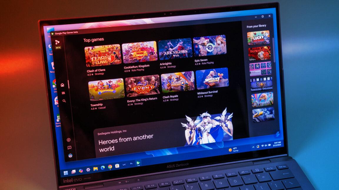 Az Android-játékok áttörése: a Google Play Games berobban PC-re