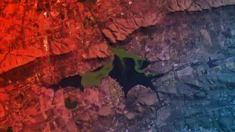 A zöld, élettel lüktető szörny nyeli el a dél-afrikai víztározót