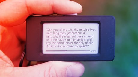 A zsebben elfér: a világ legkisebb e-könyv-olvasója