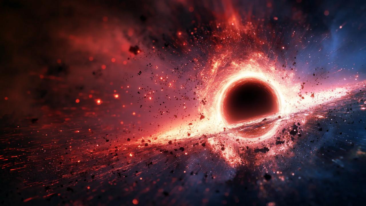 Az ébredő fekete lyuk kitörése felrázta a kozmoszt