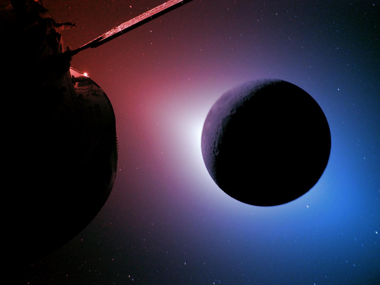 Az első élő űrvideóhívás: a Holdról az űrállomásra