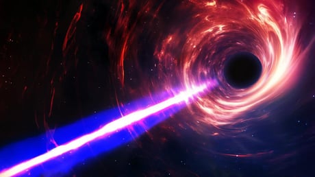 Az első mérések szerint tízezer Nap erejével tombolnak a fekete lyukak sugárnyalábjai