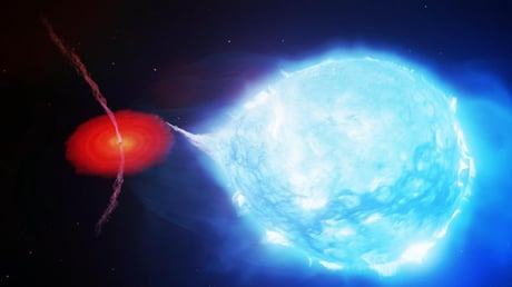 Az elsőként felfedezett fekete lyuk táncoló sugárnyalábokat lövell az űrbe