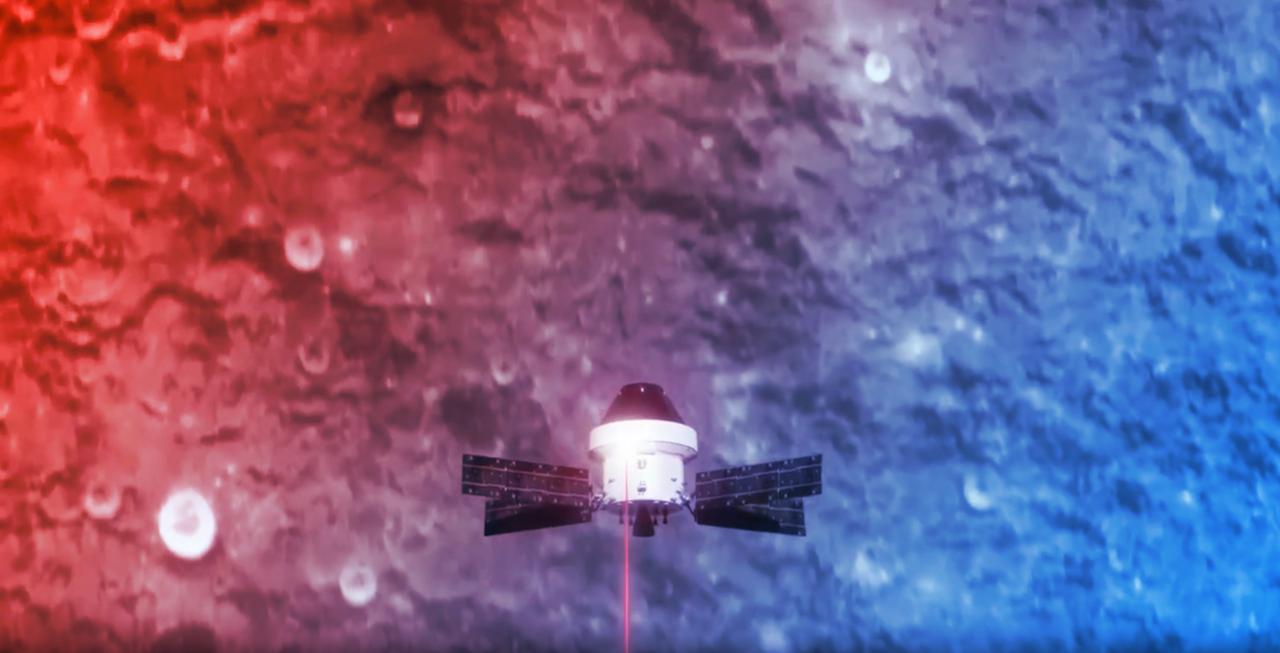 Az Orion űrkapszula lézerrel élő 4K videót küld a Holdról