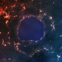 A meteoritcsapás aranyfénybe vonta Ghána Lelkek Tavát