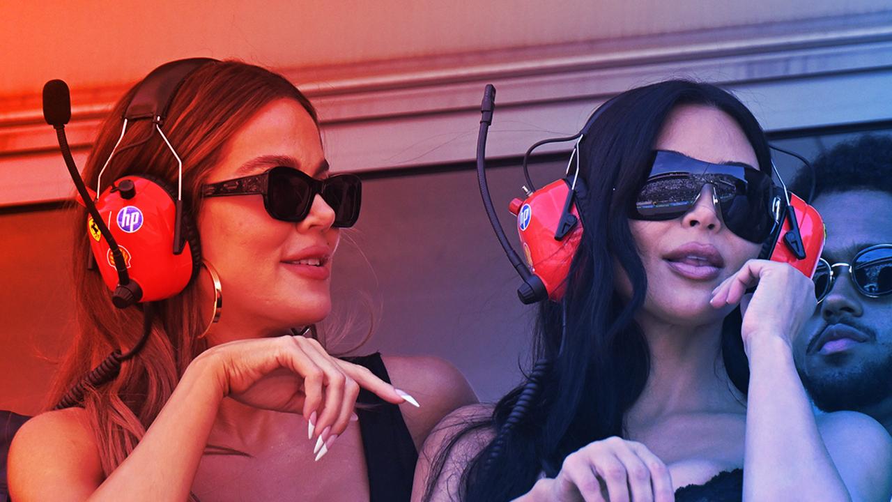 A monacói pálya szélén: Kim Kardashian Hamiltonnak drukkol