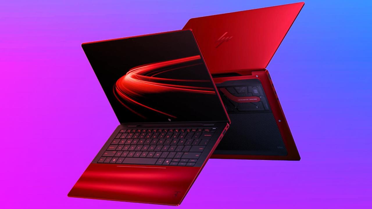 A tűzpiros Ferrari–HP laptop: 5599 dollár, dedikált GPU nélkül