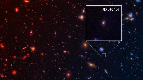 A Hubble lehetetlen fényt észlelt egy láthatatlan galaxisból