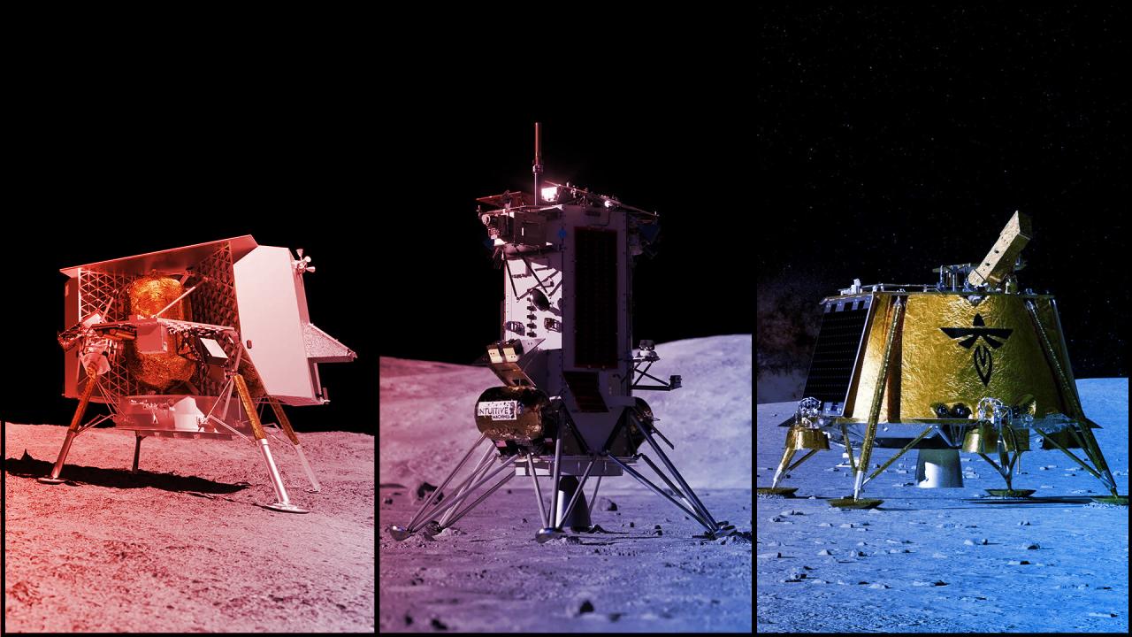 A NASA négy új robotküldetéssel tör utat a holdbázisnak
