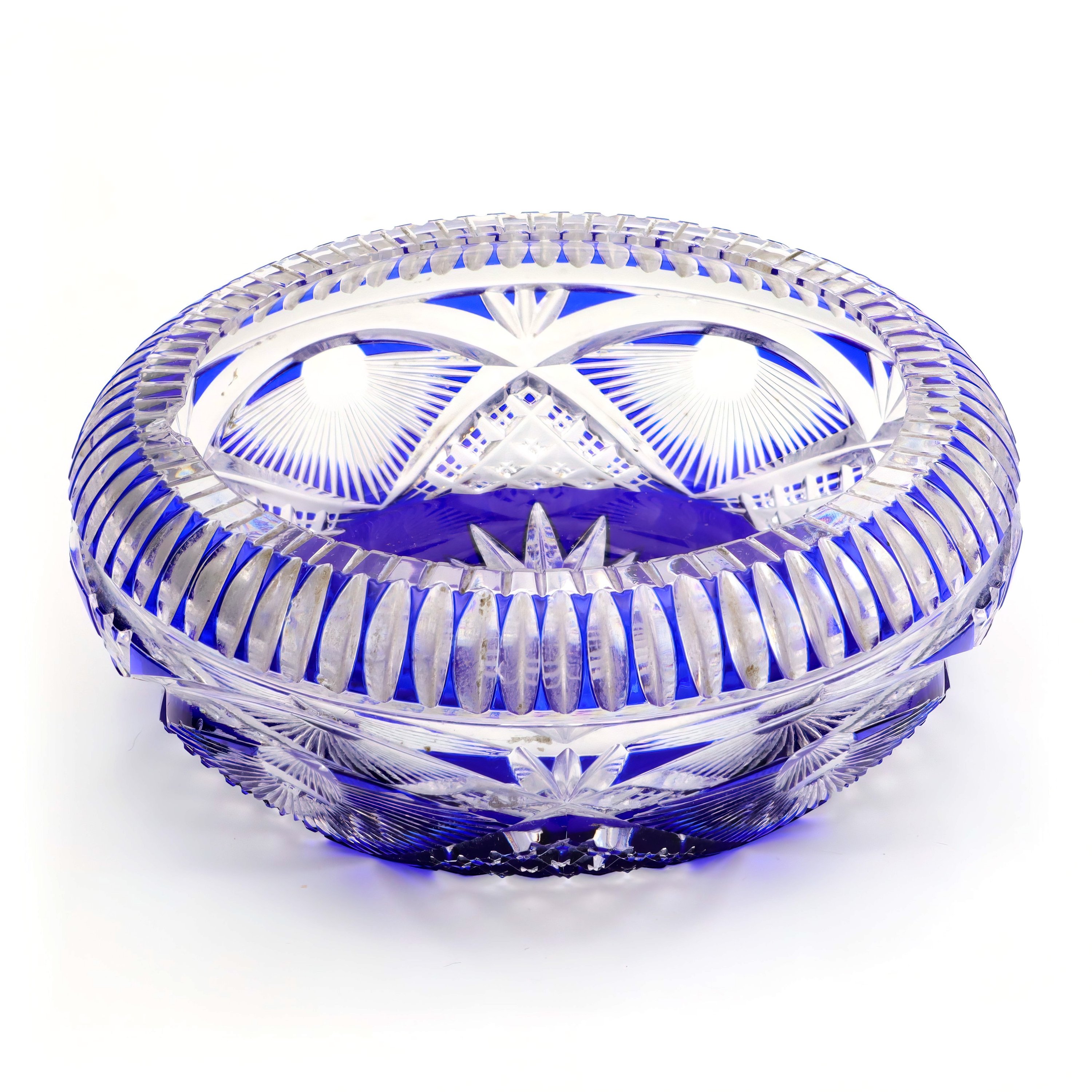 Blue Crystal Trinket Tray, Jewelry Dish, Treasure Tray, Decorative Trinket Dish