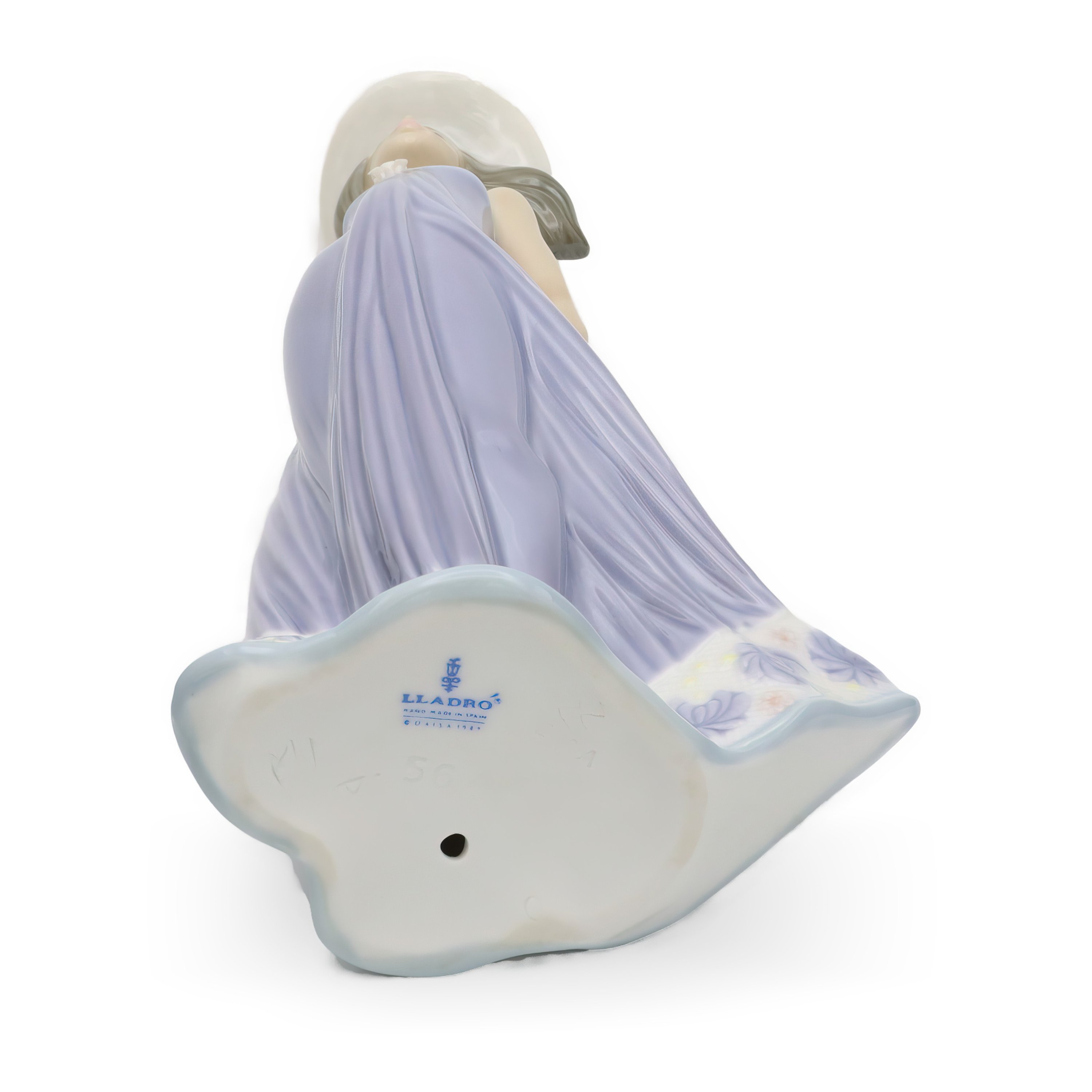 Lladro Figurine Woman In Long Dress And Hat, Lladro Susan, Elegant Handcrafted Porcelain Collectible Figurine, Retired