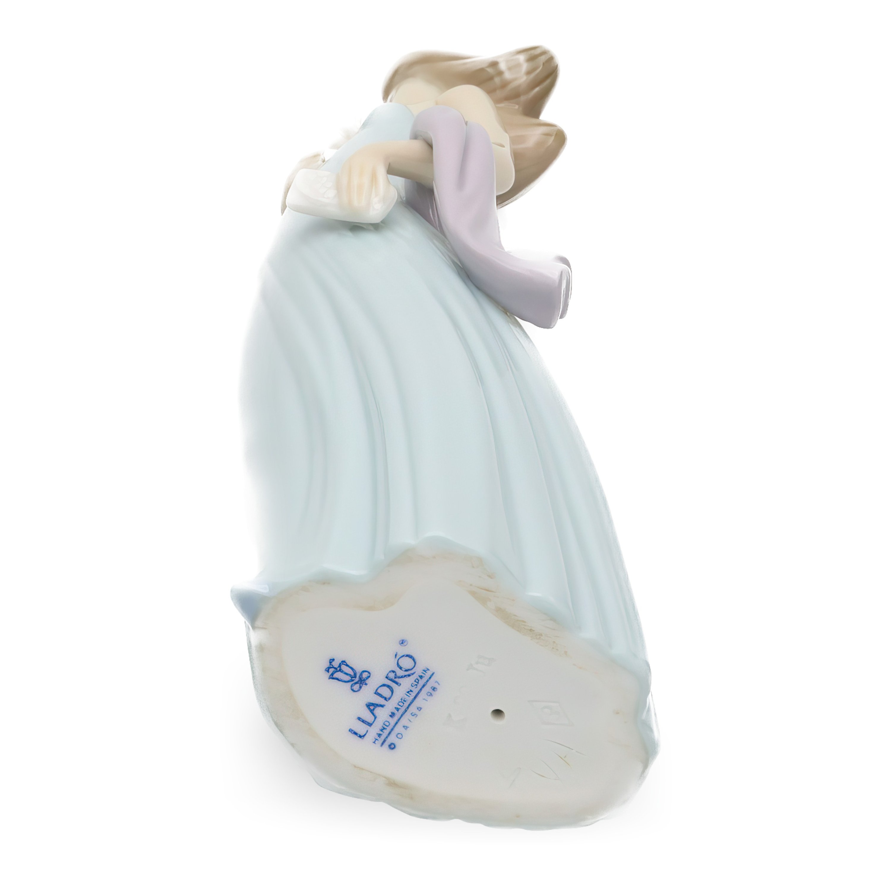 Lladro Ingenue Woman Figurine, Art Deco Figurine, Porcelain Sculpture, Vintage Collectible Decor, Retired