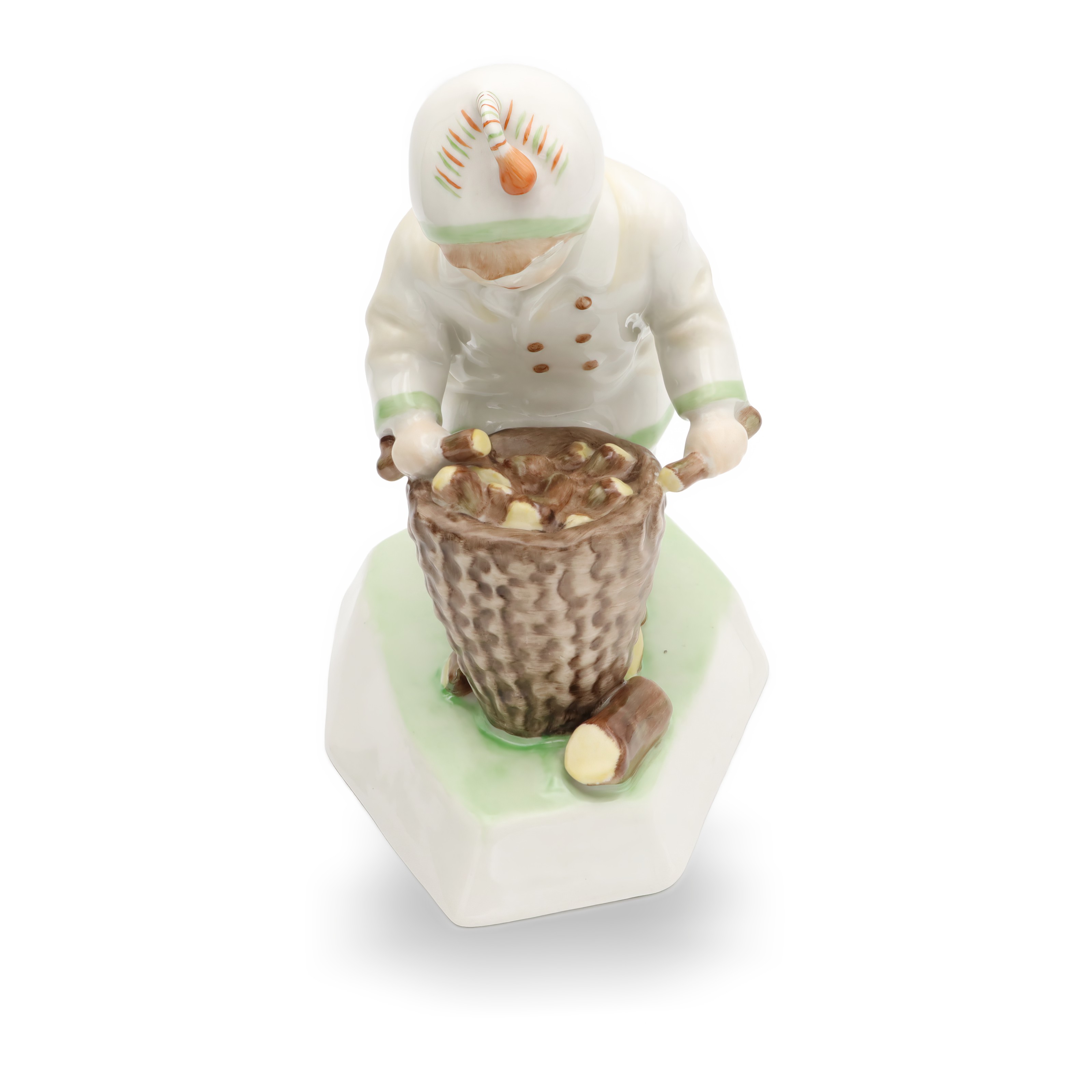 Detailed View Vintage Little Boy Gathering Wood Figurine Zsolnay Porcelain Handpainted Collectible Thumbnail for Vintage Little Boy Gathering Wood Figurine, Zsolnay Porcelain, Rare Handpainted Collectible, Hungarian Art Decor, Unique Gift Idea